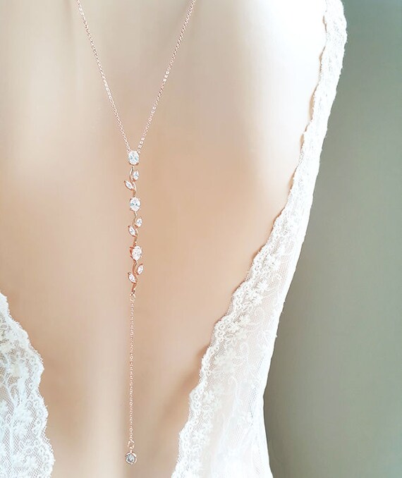 backdrop wedding necklace