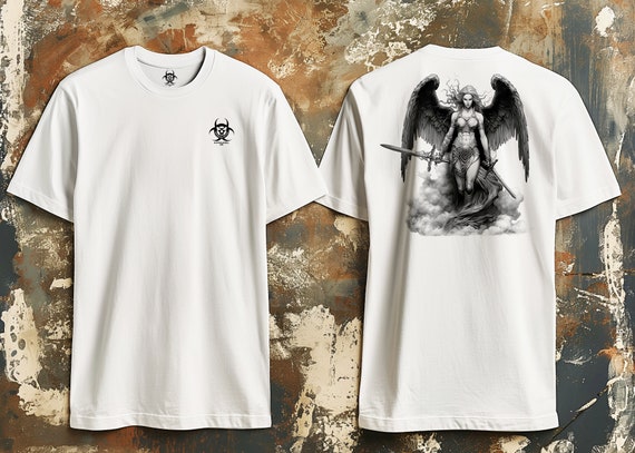 Angel Warrior T-shirt Archangel Guardian Tee Divine Protection