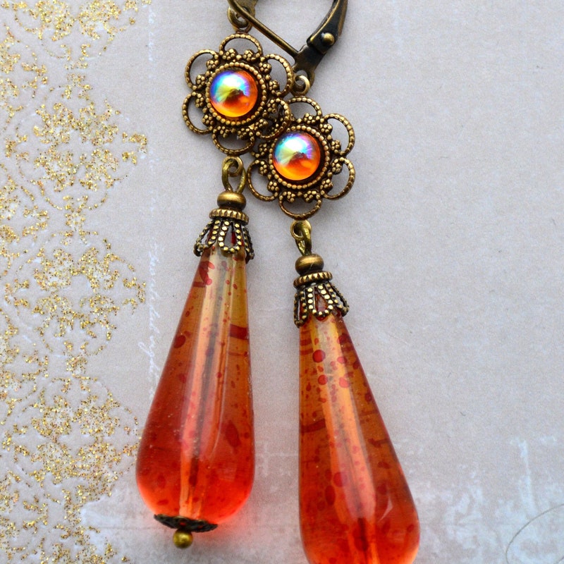 Gold Art Deco Earrings main image 0