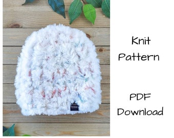 Knit Pattern, PDF Download - 5th Avenue Beanie, How To Knit a Hat