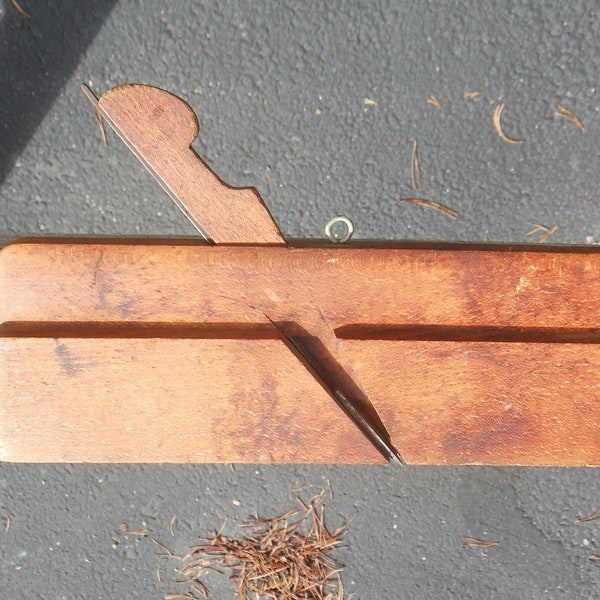 Antique Wooden Hand Plane Wood Molding Hand Plane Made by Gus Roseboom, Cincinnati, Ohio - Antique Collectible Old Tool Decor