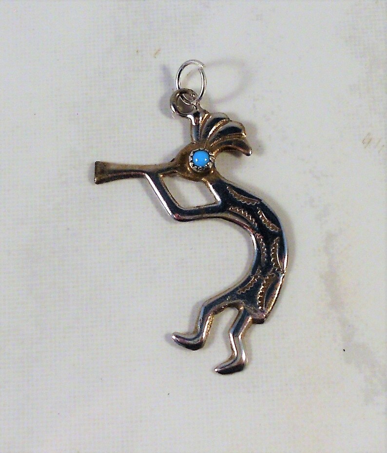 Sterling Silver Kokopelli Pendant Native American Handcrafted Etsy