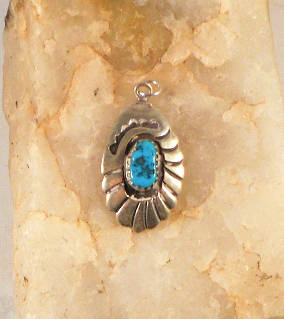 Native American Handmade Pendant Sterling Silver W