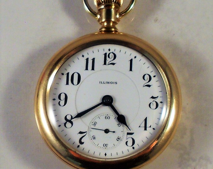 Illinois Sangamo Special Pocket Watch 16S, 19J, Stem Wind, Lever Set