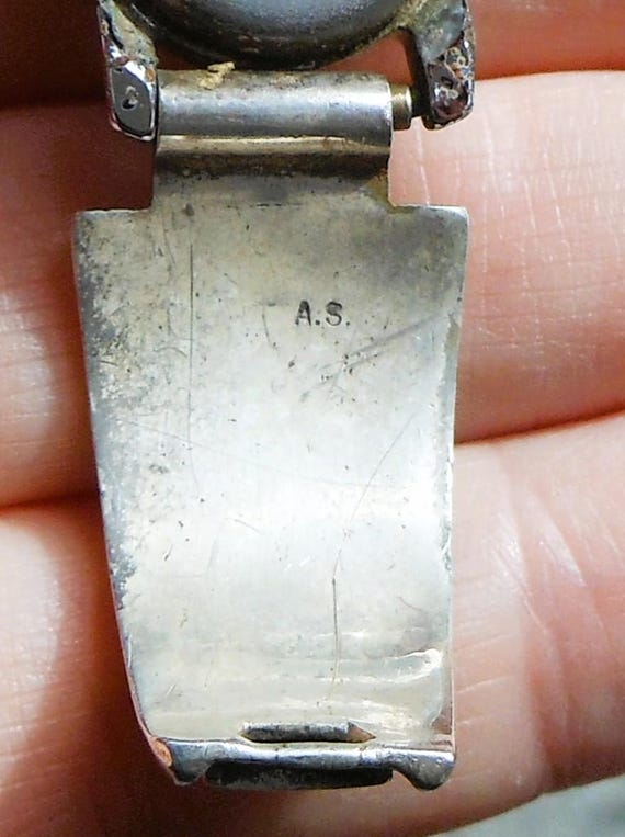 Native American Style Watch Tip With Chip Inlay -… - image 7