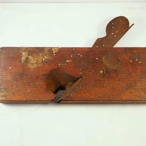 Antique Wooden Hand Wood Plane - Antique Collectible Old Tool Decor