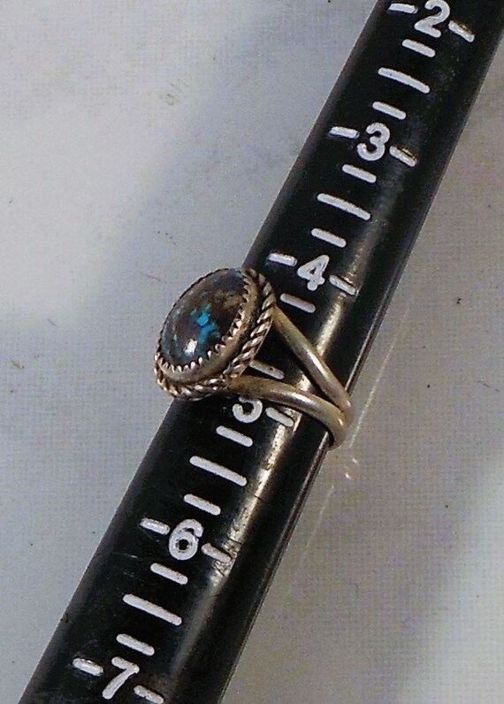 Sterling Silver Ring With Unique Boulder Turquois… - image 6