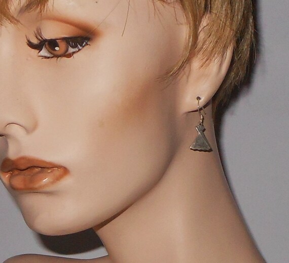 Sterling Silver Teepee Dangle Earrings - Native A… - image 4