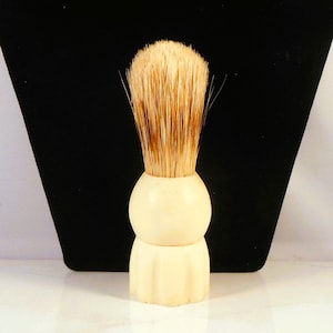 Ever Ready 100 Shaving Brush Vintage Boar Bristles Hard Rubber Cream Handle Made In USA