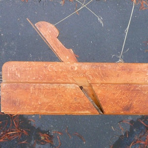 Antique Wooden Hand Plane Wood Molding Hand Plane - Antique Collectible Old Tool Decor