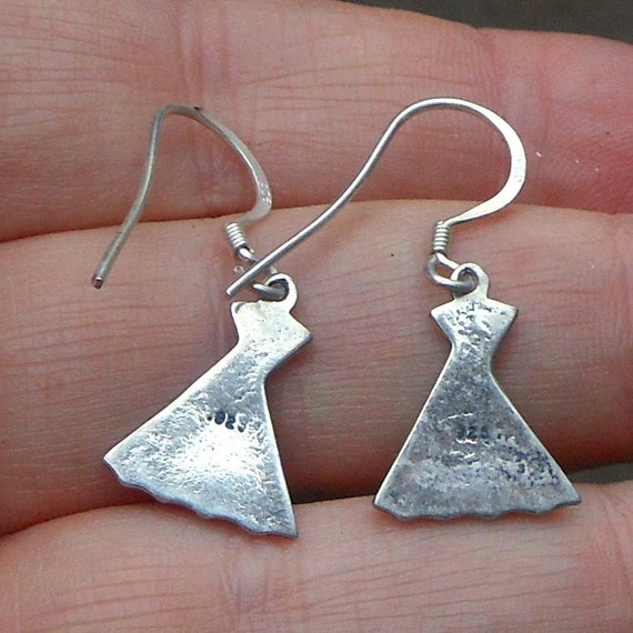 Sterling Silver Teepee Dangle Earrings - Native A… - image 5
