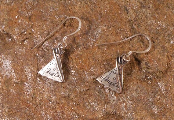 Sterling Silver Teepee Dangle Earrings - Native A… - image 3