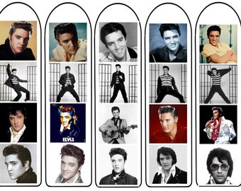 Elvis Presley bookmarks, instant digital download
