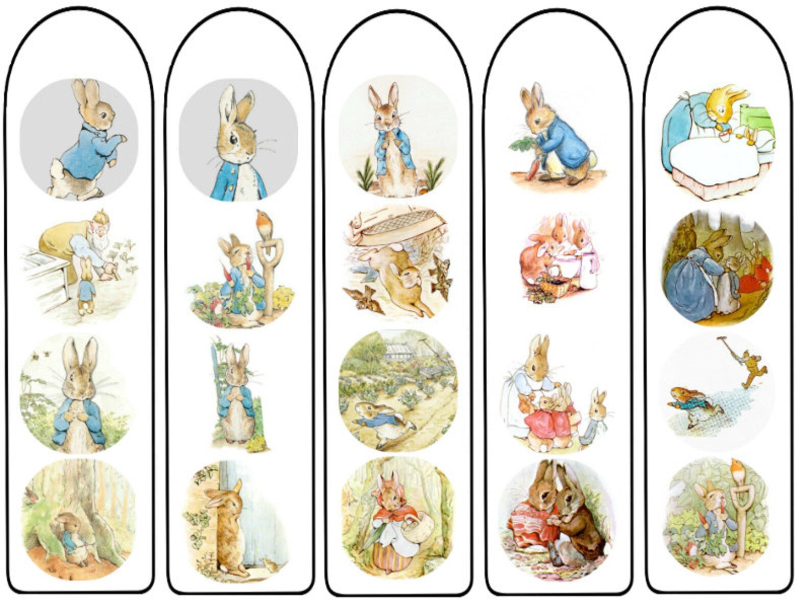 Peter Rabbit Bookmarks Digital Download, Lovable Beatrix Potter ...