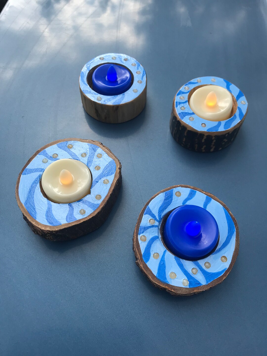 Avatar Inspired Glow in the Dark Tea Light Candle Holder With
