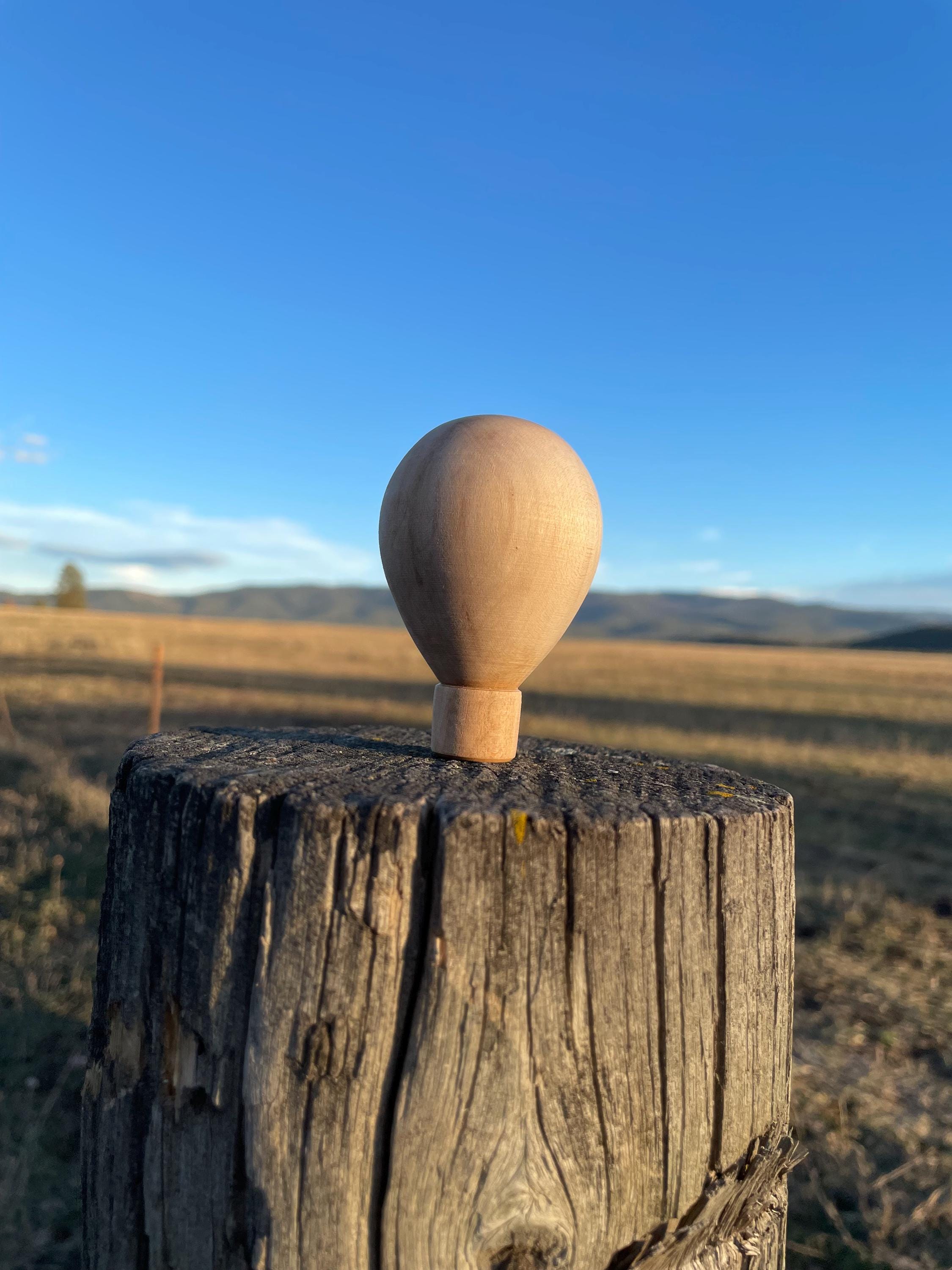 Wooden hot air balloon Unfinished linden wood toy Gift for kids DIY…