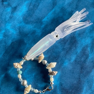 Avatar Metkayina glowing squid bottle charm Glow in the dark tumbler cup handle decor Personalizable purse/backpack rescue mollusk Navi Kiri