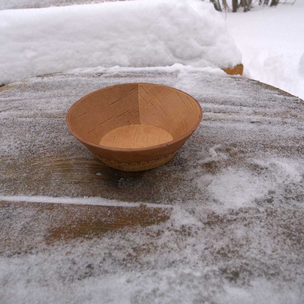 Wood birch bark bowl Eco plate natural organic product Handmade circular birch bark container Birch bark bowl Rustic birch bark Moms gift