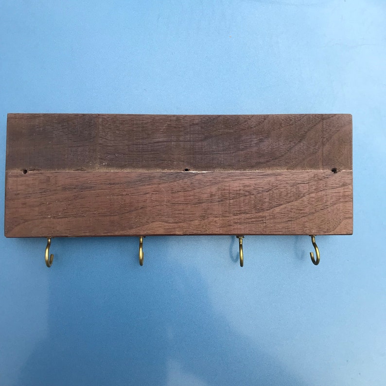 Walnut Key Rack Avatar Inspired Black Walnut Key Hanger With 4 Hooks Glow in the Dark ...