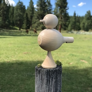 Wooden bird whistle Cute gift for a bird lover Unfinished linden wood toy Gift for kids DIY Whistle Gift for mom Arts and crafts gift