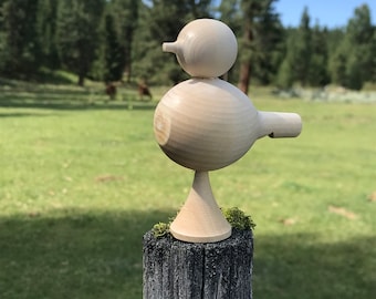 Wooden bird whistle Cute gift for a bird lover Unfinished linden wood toy Gift for kids DIY Whistle Gift for mom Arts and crafts gift