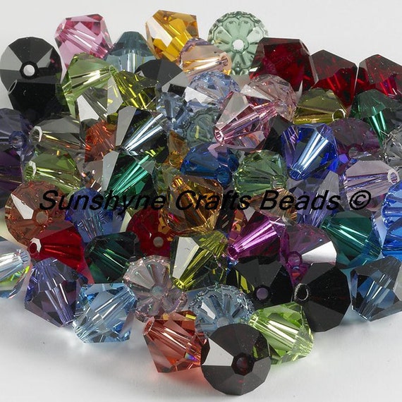 4mm 1 Bicone-Mix Vintage ca