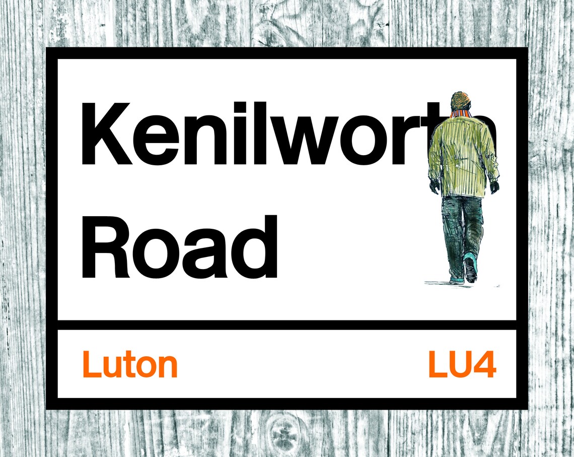 Luton Stadium sign. Football ground sign. Aluminium plaque. Etsy