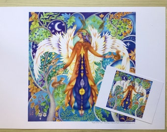 New - Angel of Trees Print with free card