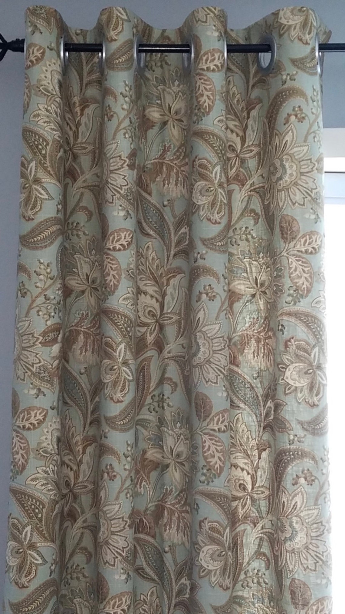 Grommet Curtain Panels. Custom Lengths Widths Available With Etsy