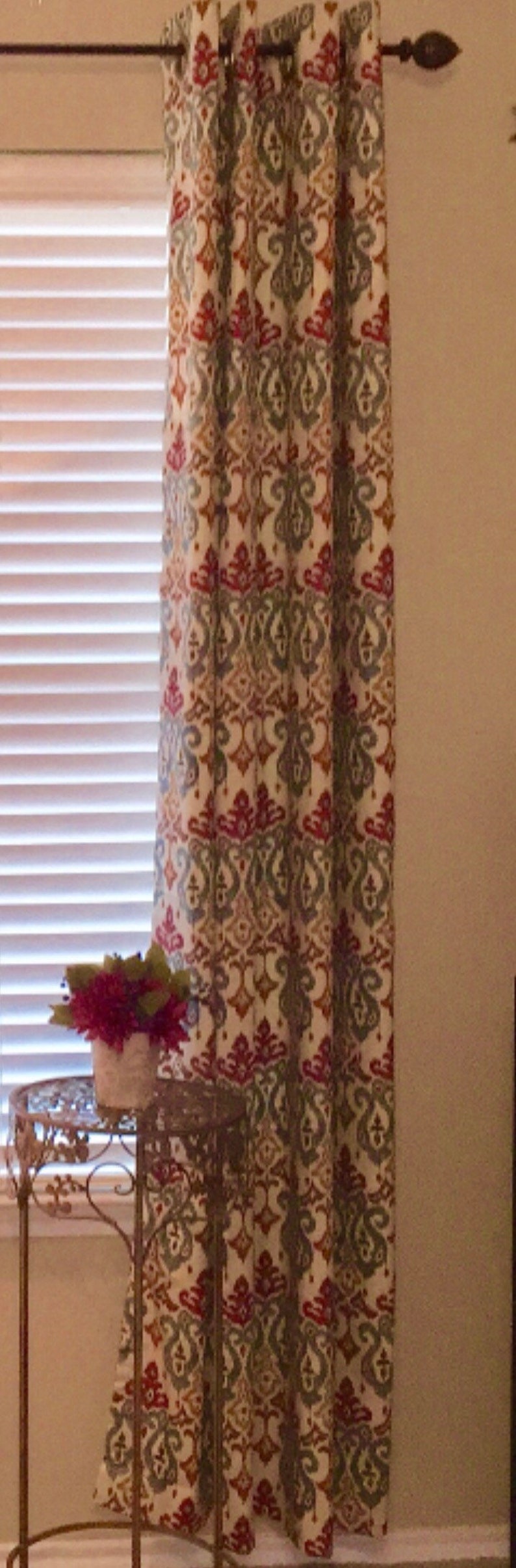96 lengths 63 Pair of drapery curtain panel or valances decorative fancy drapery panelsvalances 84 108 inches or custom lengths.