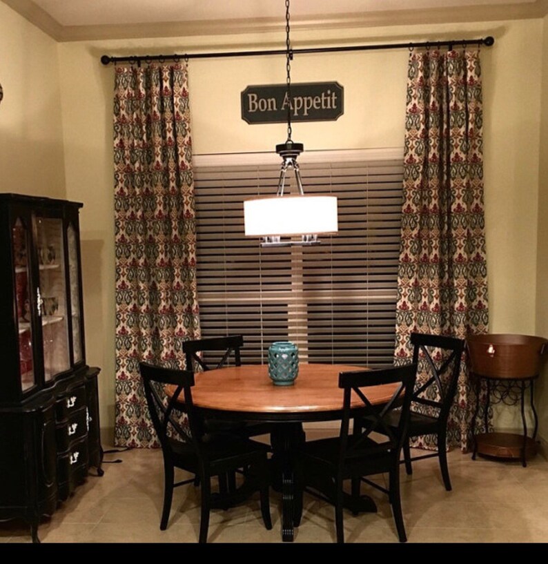 96 lengths 63 Pair of drapery curtain panel or valances decorative fancy drapery panelsvalances 84 108 inches or custom lengths.