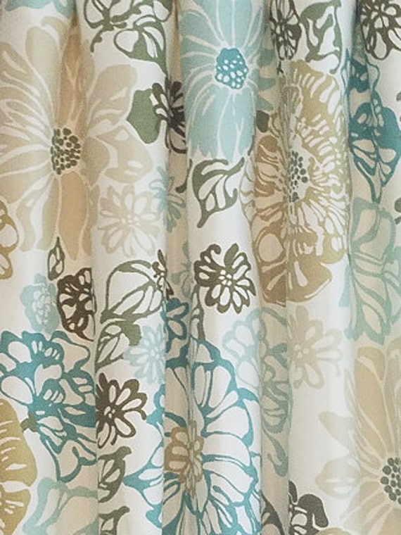 Flower Curtains Any Custom Lengths Widths Available With - Etsy