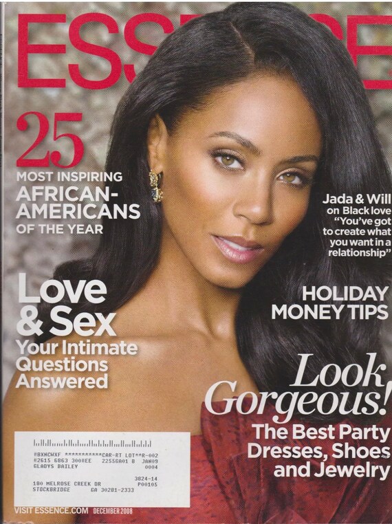 ESSENCE MAGAZINE DECEMBER 2008 Will and Jada Pinkett Smith Etsy