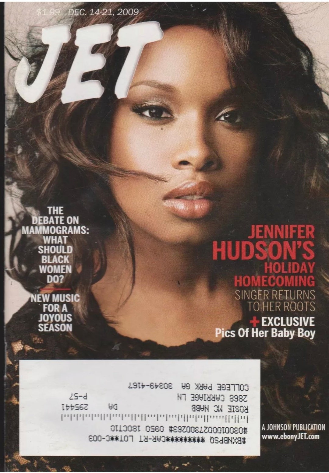 JET MAGAZINE DECEMBER 14-21 2009 jennifer Hudson - Etsy