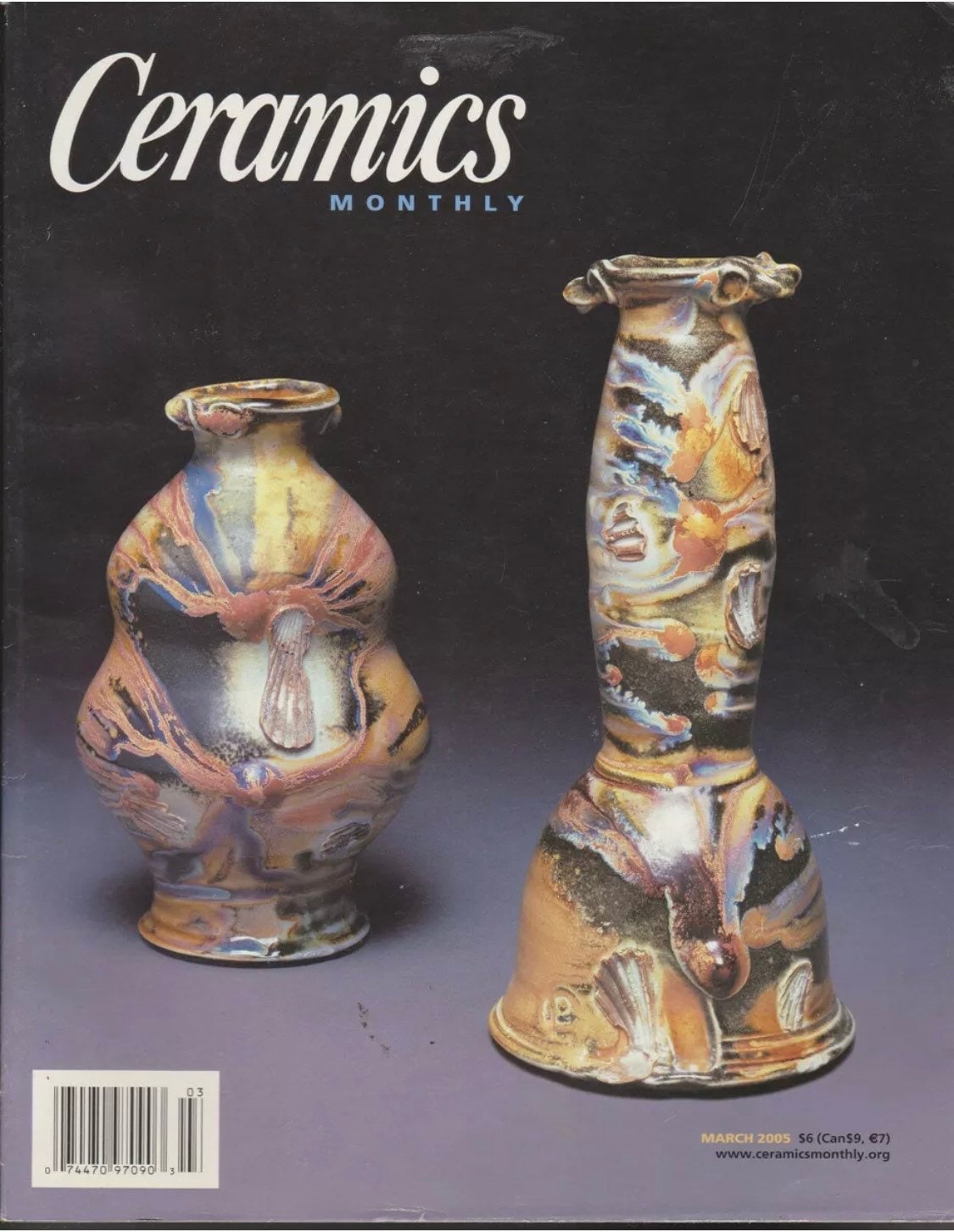 CERAMICS MONTHLY MAGAZINE March 2005 The Clay Studio/Susan Etsy