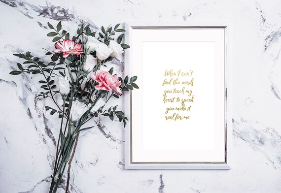 James Morrison You Make It Real Lyric Print Love First Etsy etsy