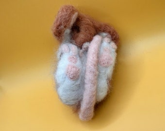 Smaller hand needle felted mouse