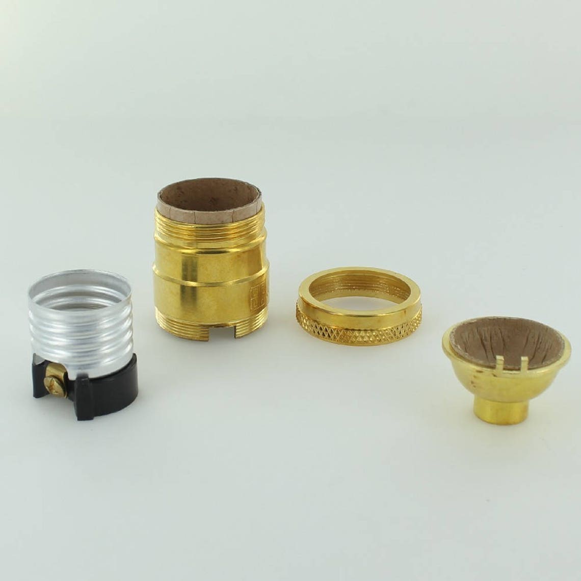 Unfinished Brass Uno Threaded Bulb Socket Light Socket Etsy