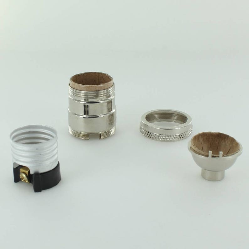 Polished Nickel Uno Threaded Bulb Socket Light Socket Etsy
