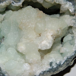 Prehnite with Sphalerite and calcite image 3