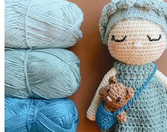 Stella Doll Crochet Pattern (US+NL), Crochet, Heirloom Doll, Puppet, Amigurumi Pattern, Crochet Tutorial, Digital Download, Crochetlife
