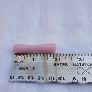 Opaque Pink Glass Smoke Holder: 1920s Style Tip, Nail Saver (6-6.5mm ID)