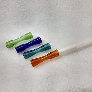 Mini Glass Finger Saver Tip: 5-6mm Smoke Holder