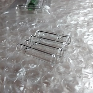 Glass Tips - Clear Glass Filters - 7mm Small - Heavy Wall - Pinch Restriction - Glass Filter - Handcrafted - Kiln Annealed - Bulk, Wholesale