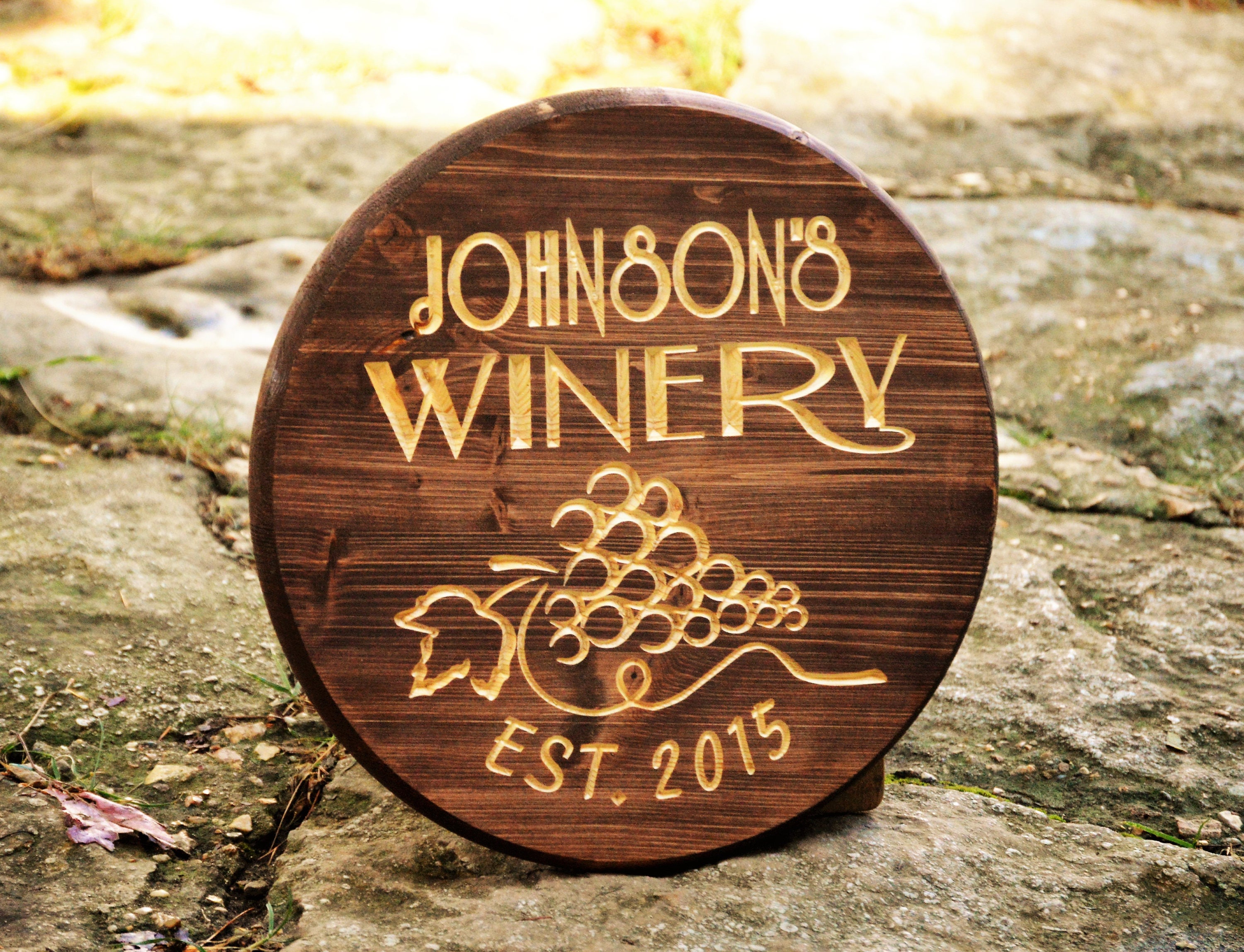 Personalized Wine Signs are Unique Wine Gifts Wine Barrel Etsy