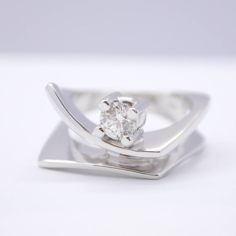 asymmetrical engagement ring asymmetrical engagement ring