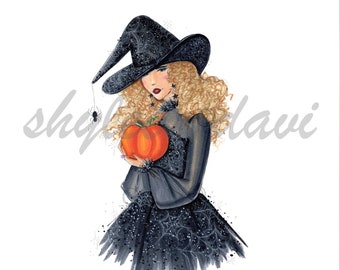 Fashion Illustration Sketch "Season Of The Witch"