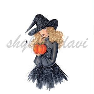 Fashion Illustration Sketch &quot;Season Of The Witch&quot;
