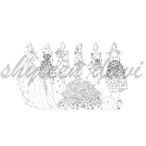 Fashion Illustration Pen Sketch &quot;Spring Warm Up&quot;