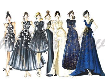 Fashion Illustration Print "Adverse Beauty Fashion Collection"